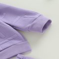 thumbnail image 4 of Baby Boys 2PCS Pants Sets Long Sleeve Round Neck Sweatshirt Tops Solid Color Pants Sets, 4 of 7