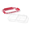 thumbnail image 3 of LocknLock - Set of 2 EasyLunch Divided Plastic Containers, 473mL Capacity, Red, 3 of 4