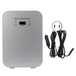 8L Car Refrigerator Adjustable Hot Cold ECO Technology Fridge with Digital Display Top Handle for Home Car Dormitory 110‑240V