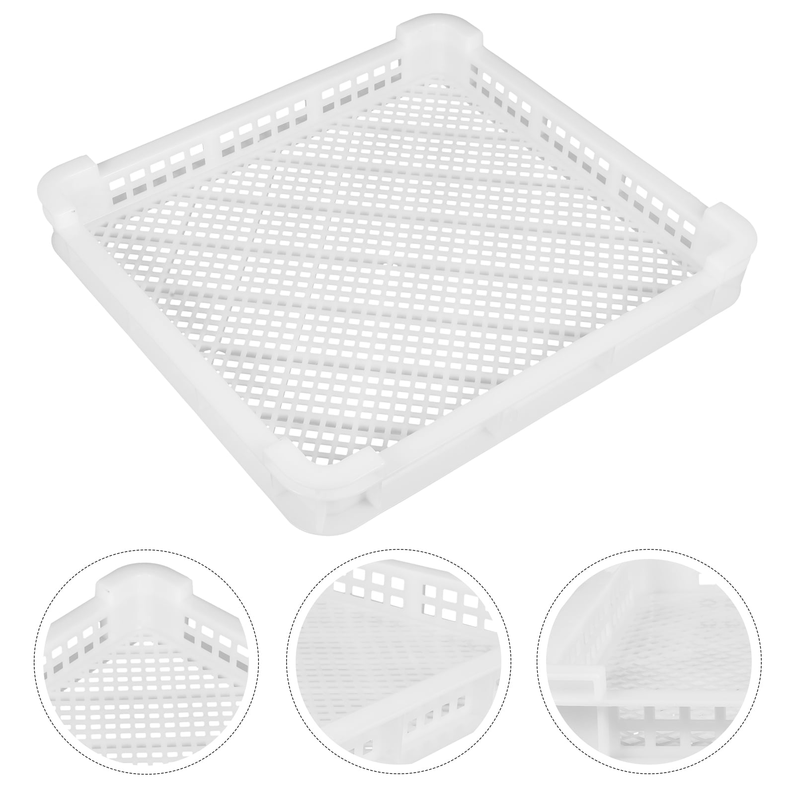 WHAMVOX 1Pcs Deep Freezer Baskets Plastic Aquatic Product Quick Freezing Basket for Home Storage