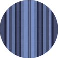 thumbnail image 1 of Ahgly Company Tapis d'Intérieur Ronds Transitionnels Bleus Lavables à la Machine, 4 Pieds Rond, 1 of 7