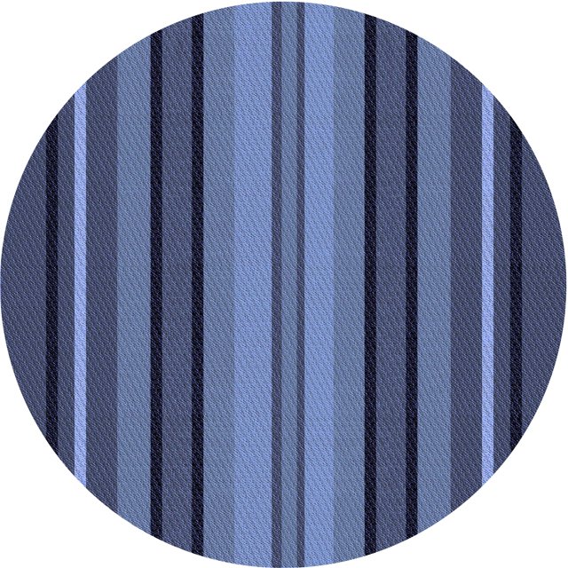 Ahgly Company Tapis d'Intérieur Ronds Transitionnels Bleus Lavables à la Machine, 4 Pieds Rond
