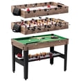 thumbnail image 1 of 48 in. Combo Game Table, Air Hockey, Foosball and Billiards, Multi Game Table by MD Sports, 1 of 10