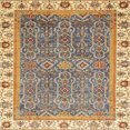 thumbnail image 1 of Ahgly Company Indoor Square Abstract Yellow Abstract Area Rugs, 4' Square, 1 of 6