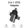 thumbnail image 1 of [PST] 3 in 1 Multi function OTG HUB USB 3.0 Adapter with USB C Lightning Micro USB, 1 of 4