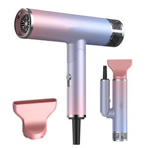 Zootealy Hair Dryer Hair Blower Electric Negative Ion Blow Dryer Mini Folding Lightweight Hair Blower Quiet Quick Hair Dryer Home Travel Portable Hair Blower Gradient T-shaped Hair Dryer