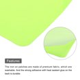 thumbnail image 4 of Uxcell 6 Pcs Pièces Thermocollantes Patchs de Réparation en Tissu pour Vêtements Vert Fluorescent, 4 of 6