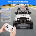 thumbnail image 4 of 12V Kids Ride on Truck, Ride on Jeep Car with Remote Control, Electric Vehicle for Kids,Spring Suspension,Bluetooth Speaker,Multi Music Modes,3 Speeds,LED Lights, 4 of 8