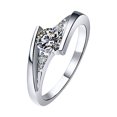 thumbnail image 1 of TIMIFIS Rings Knuckle Stacking Rings Fashion Contracted 2MM Fine Hand Polished Women's Tail Ring Couple Ring Rings for Women;Teen Girls;Man - Summer, 1 of 4