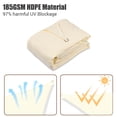 thumbnail image 3 of Yescom 22Ft Triangle Sun Shade Sail Canopy 97% UV Block Commercial Carpark Pool Camping Playground Outdoor Off White, 3 of 11