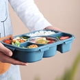 thumbnail image 2 of XZNGL Plastic Food Storage Containers with Lids Plastic Compartmental Bento Food Container Storage Lunch Box Divided Food Storage Containers with Lids Lock and Lock Food Storage Containers, 2 of 3