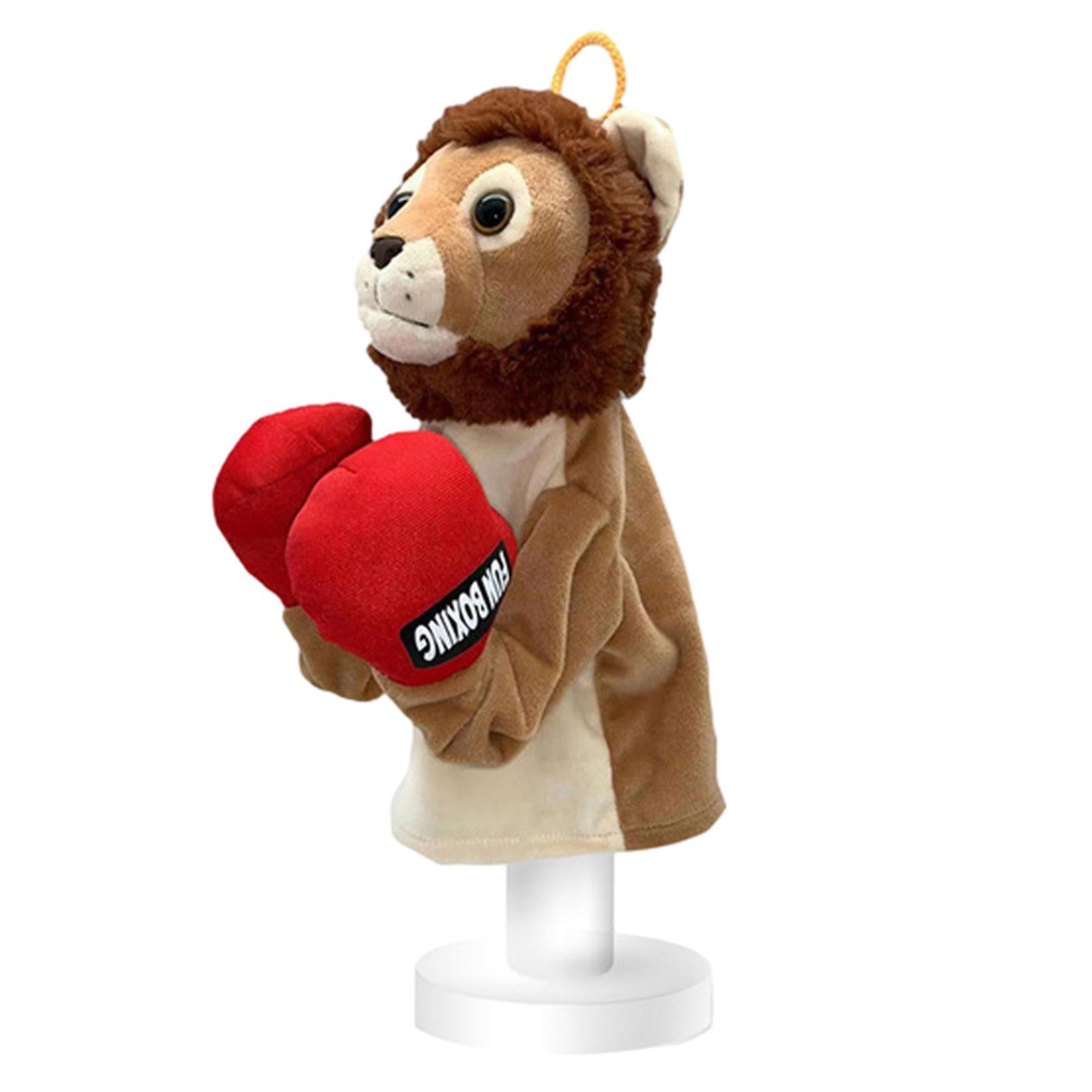 Animal Hand Puppets Plush Stuffed Animals Puppet Role Play Imaginative Play with lion