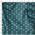 thumbnail image 4 of Soimoi Green Poly Georgette Fabric Red Heart Fabric Prints By Yard 52 Inch Wide, 4 of 6