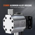 thumbnail image 4 of VEVOR Hydraulic Log Splitter Pump, 11GPM, 2 Stage 3000PSI Wood Log Splitter Pump, 1'' Inlet 1/2'' NPT Outlet 3600 RPM Aluminum Hydraulic Gear Pump, 4 of 9
