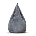 thumbnail image 1 of Gouchee Home Agora Charcoal Bean Bag Chair – Soft Faux Rabbit Fur Polyester with Polystyrene Bead Filling, Suitable for Adults and Teens, Lightweight & Portable Seating for Dorm, Living Room or Lounge, 1 of 7