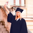 thumbnail image 2 of Kcodviy Adulte Unisexe Bachelier Collation des Grades Plus Manteau Anorak Femme Ensemble de Robe Collège & Manteau Anorak Femme 3X Robe de Secondaire avec Coats Plus Casquette & Gland, 2 of 9