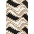 thumbnail image 1 of HomeRoots 353536 27 x 45 in. Wool Black & Beige Area Rug, 1 of 1