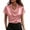 Pink, variant on Pisexur Womens Blouses Classic Satin Silk Cowl Neck Short Sleeves Tops for Women Casual Business Blouses for Women Office Work Ladies Top Comfortable Solid Color Going Out Tops S-2XL Black