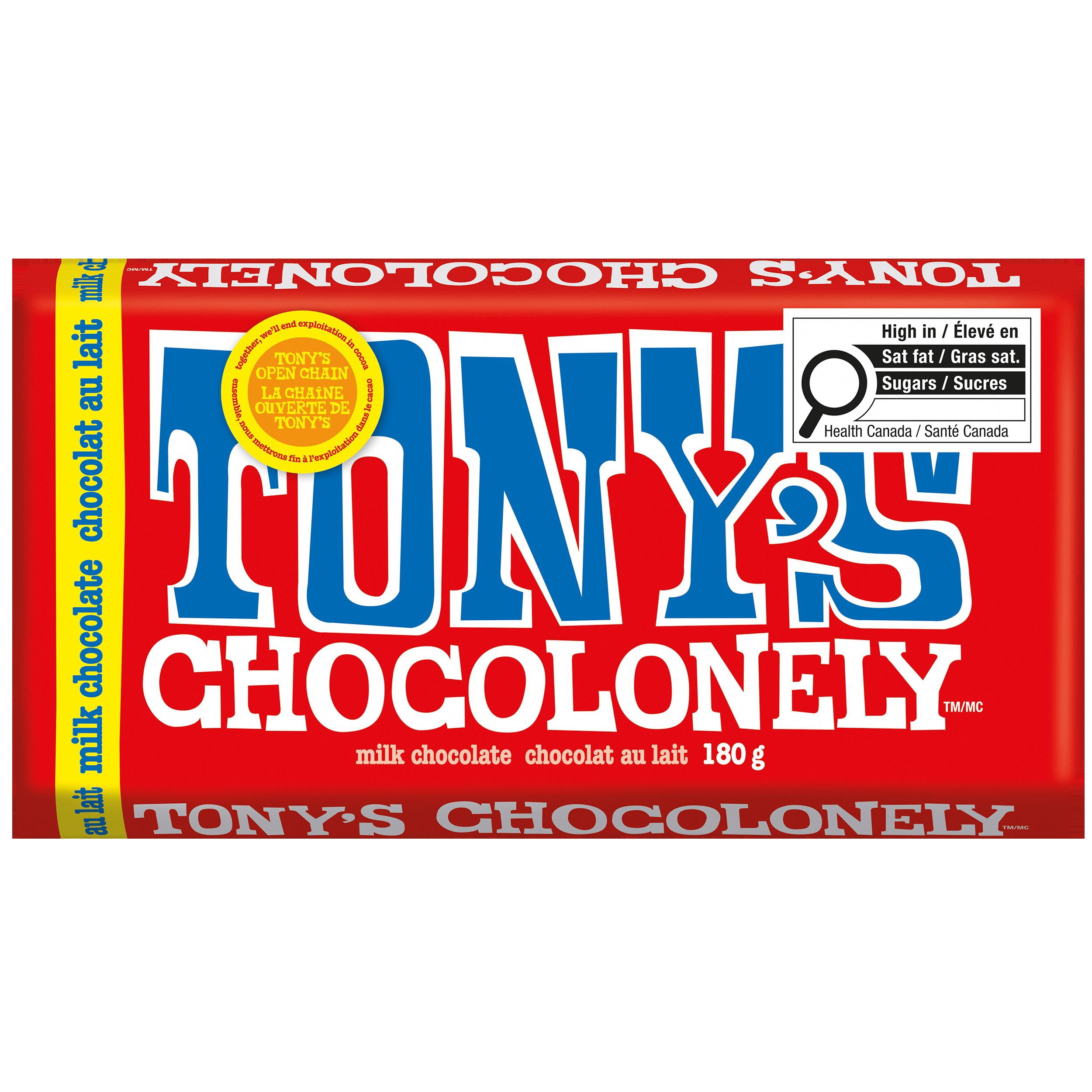 Tony's Chocolonely Milk Chocolate Bar, 180g
