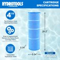 thumbnail image 4 of Swimline HYDROTOOLS Ultra Cartouche de Remplacement de Filtre pour Piscine, 200 Pi2, Bleu, 4 of 7