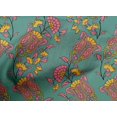 thumbnail image 4 of oneOone Cotton Poplin Fabric Leaves|Floral & Paisley Block Decor Fabric Printed BTY 56 Inch Wide, 4 of 4