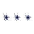 thumbnail image 2 of pitrice 1/2/3/5 Maille Fascinator Femmes Coiffe Prom Maquillage Nuptiale Scène Réglable Performance Photo Coiffe Fille Bande de Cheveux Bleu Marine 3PCS, 2 of 6