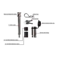 thumbnail image 3 of Bulletproof Hitches Trailer Hitch Pin BPLP Fits 2 to 3 Inch Ball Mounts; Barbell Style; 5/8 Inch Diameter; 14000 to 36000 Pound Rating; Locking; Single, 3 of 7