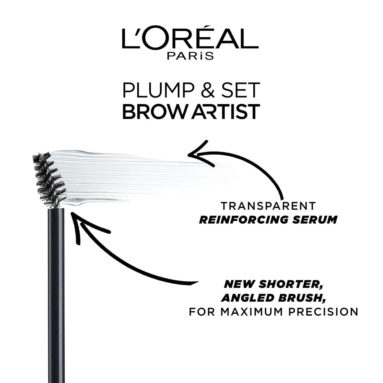 L'Oreal Paris Brow Artist Plump & Set, Volumizing Eyebrow Gel, Transparent, 3.52 fl. Oz.
