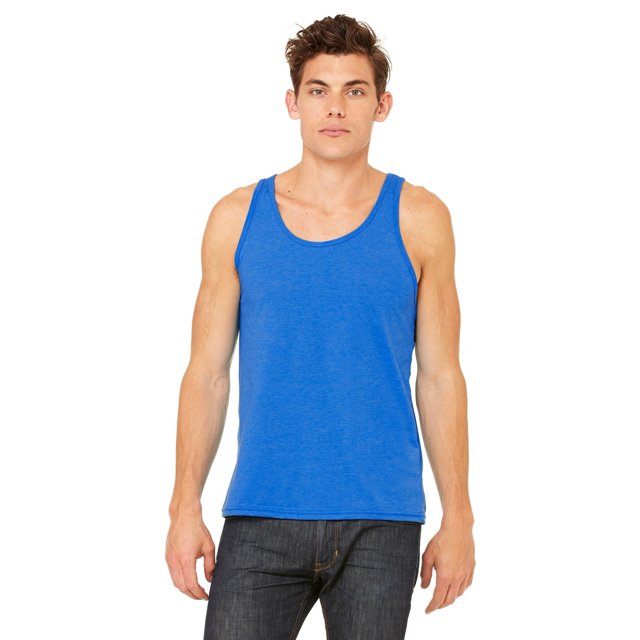 The Bella + Canvas Unisex Jersey Tank Top - TRUE ROYAL - L
