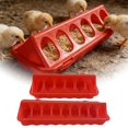thumbnail image 2 of Automatic Poultry Feeder Trough for Chicks Quail Small Birds Feed Dispenser Adjustable Durable Plastic Outdoor Bird Care Tool, 2 of 5