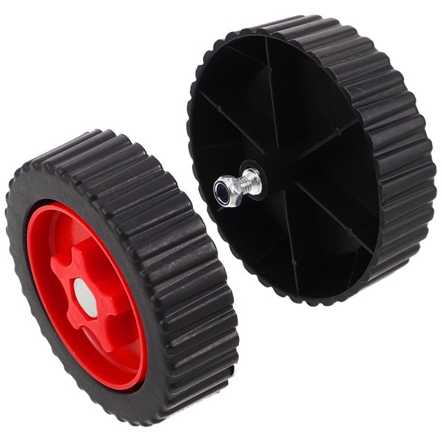 GOOHOCHY 2 Pcs Roue de Coupe-Bordure en Plastique pour Tondeuse à Gazon à Forte Capacité de Charge