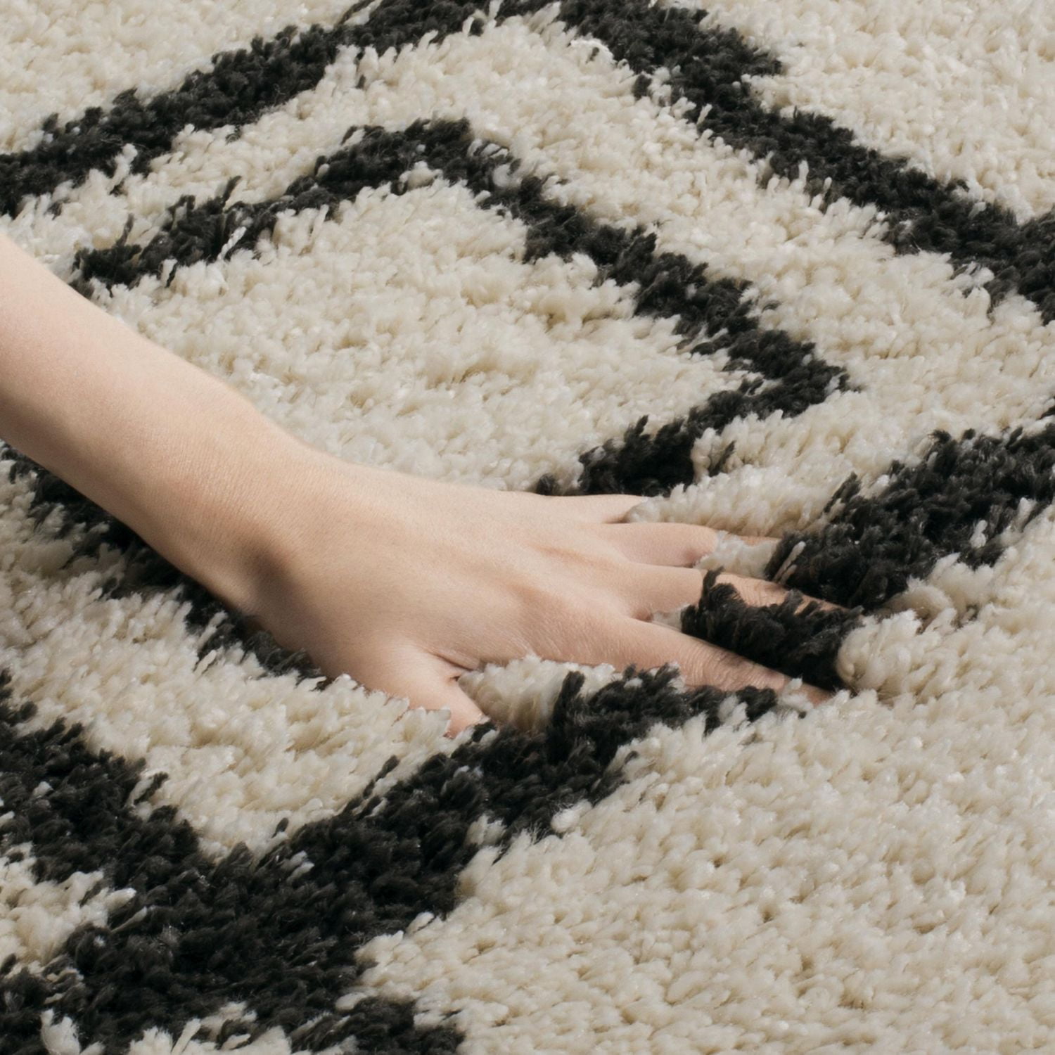 Safavieh Moroccan Fringe Kingston Tapis Géométrique Shag