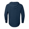 thumbnail image 5 of Chemise à Manches Longues pour Homme, Décontractée, Unie, Cardigan de Vacances, Chemises à Capuche, Hauts, 5 of 5