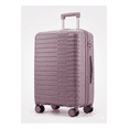 thumbnail image 3 of TRAVLR Ridge 3 Piece Purple  Luggage Set: PP Impact Resistant Hardside Spinner Suitcase, Expandable Checked Bags, Embedded TSA Lock, Blastproof Zippers, 20in 24in 28in, 3 of 6