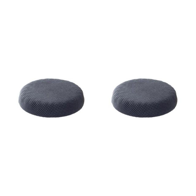 kurtrusly Stylish Round Cushions For Stools – Seating Experience Stool Cushions Polyester Seat Covers Mild Waterproofing dark gray 2Set