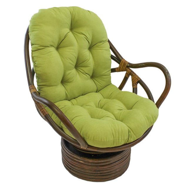 48-inch by 24-inch Solid Micro Suede Swivel Rocker Cushion