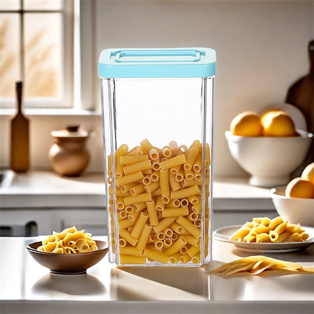 Cagogo under $5 Food Container, Airtight Food Storage Containers Set, Plastic Kitchen Pantry Organizers, Cereal Flour Storage Jars, Food Grade Kitchen Containers, Dry Food Storage