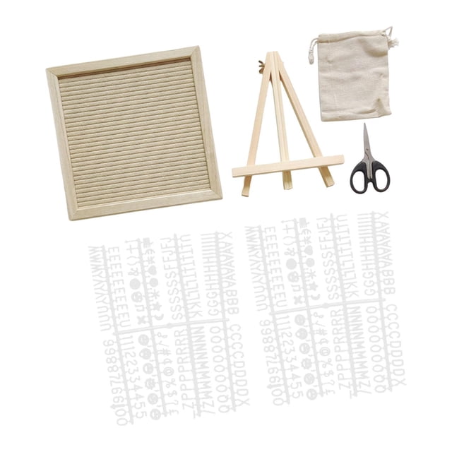 Tnarru Letter Board Desk Ornament, Changeable Message Board with Letters Numbers & Symbols for Restaurant Hotel Farmhouse Decor Khaki