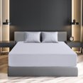 thumbnail image 1 of Lux Decor Collection Fitted Sheet, Microfiber 1800 Bedding Collection Deep Pocket Fitted Sheet Queen Size - White, 1 of 5