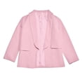 thumbnail image 2 of Elegant Girls Long Sleeve Shawl Collar Formal Suit Open Front Design With Inner Pocket For Stylish Kids Outerwear, 2 of 7