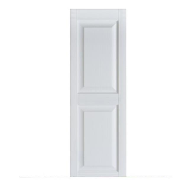 Volets Décoratifs Extérieurs à Panneau Surélevé Premier, Peignables - 15 x 51 Po