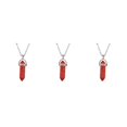 thumbnail image 3 of QualitChoice Hexagon Column Charm Exquisite Women Men Making Findings Handmade Anniversary Hanging Pendants Colorful Crystal Red Pattern Color 3Set, 3 of 6