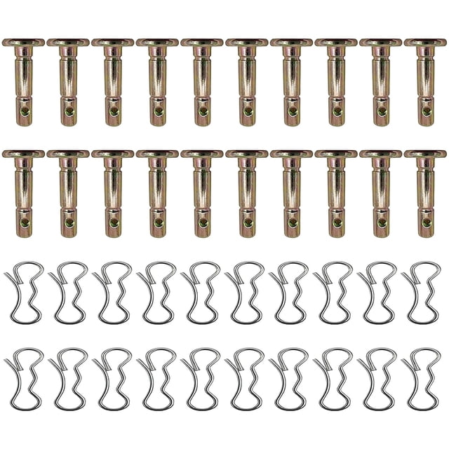 Snowblower Shear Pins and Cotter Pins Replacement Hardware for Winter Snow Removal 20-Pack