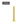 thumbnail image 3 of Unique Bargains Brass Hex Bolts, 1/4-20x2-1/2' 2 Pack Fully Thread Grade 4.8 Machine Screws, 3 of 4