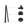 thumbnail image 3 of INSPIRE CHIC Men's Self-Tied Solid Color Formal Slim Ties Black, 3 of 5