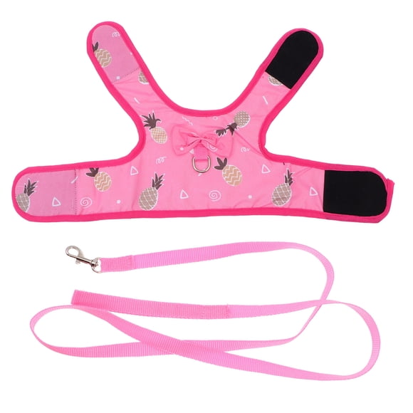 Lovely Rabbit Bunny Bow Vest Harness with Leash for Outdoor Walking Photo Taking