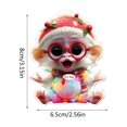 thumbnail image 3 of Acrylic Christmas Ornament under 5! CQCYD Christmas Acrylic Flat Pendant, 2D Car Hanging Ornament for Rearview Mirror, Festive Tree Decoration for Home and Gift, 3 of 5