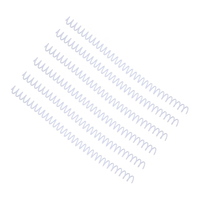 Sheet Binding Comb, Pretty Colour Spiral Binding Coil 20Pcs 13mm Inner Diameter For Page White