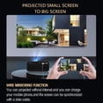 thumbnail image 4 of RuiJiao YT500 Mini HD Projector 24 ANSI Portable with USB AV Audio for iOS Android, Home Theater, ABS White Yellow Black, 4 of 9