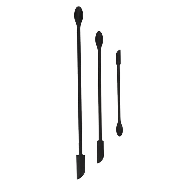 3Pcs Mini Silicone Spatula Set Lengthen Double End Makeup Scraper for Lip Gloss Nail Polish